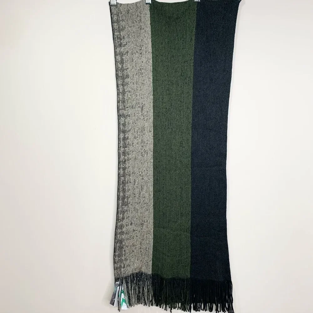 NWT Mio Marino Winter Hue Striped Scarf The Anchor Collection